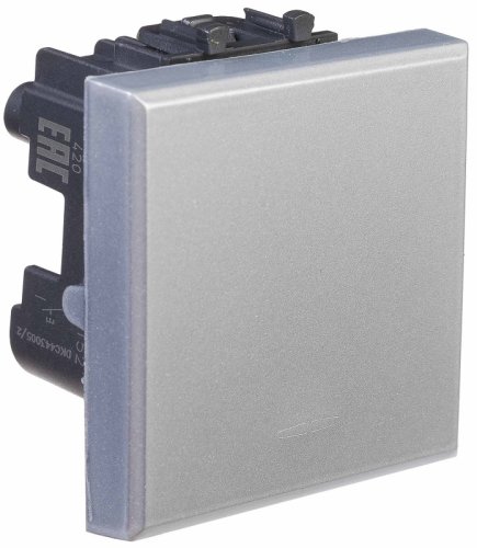 Выключатель модульный DKC Avanti 1-кл. 2 мод. закаленная сталь фото Выключатель модульный DKC Avanti 1-кл. 2 мод. закаленная сталь картинка